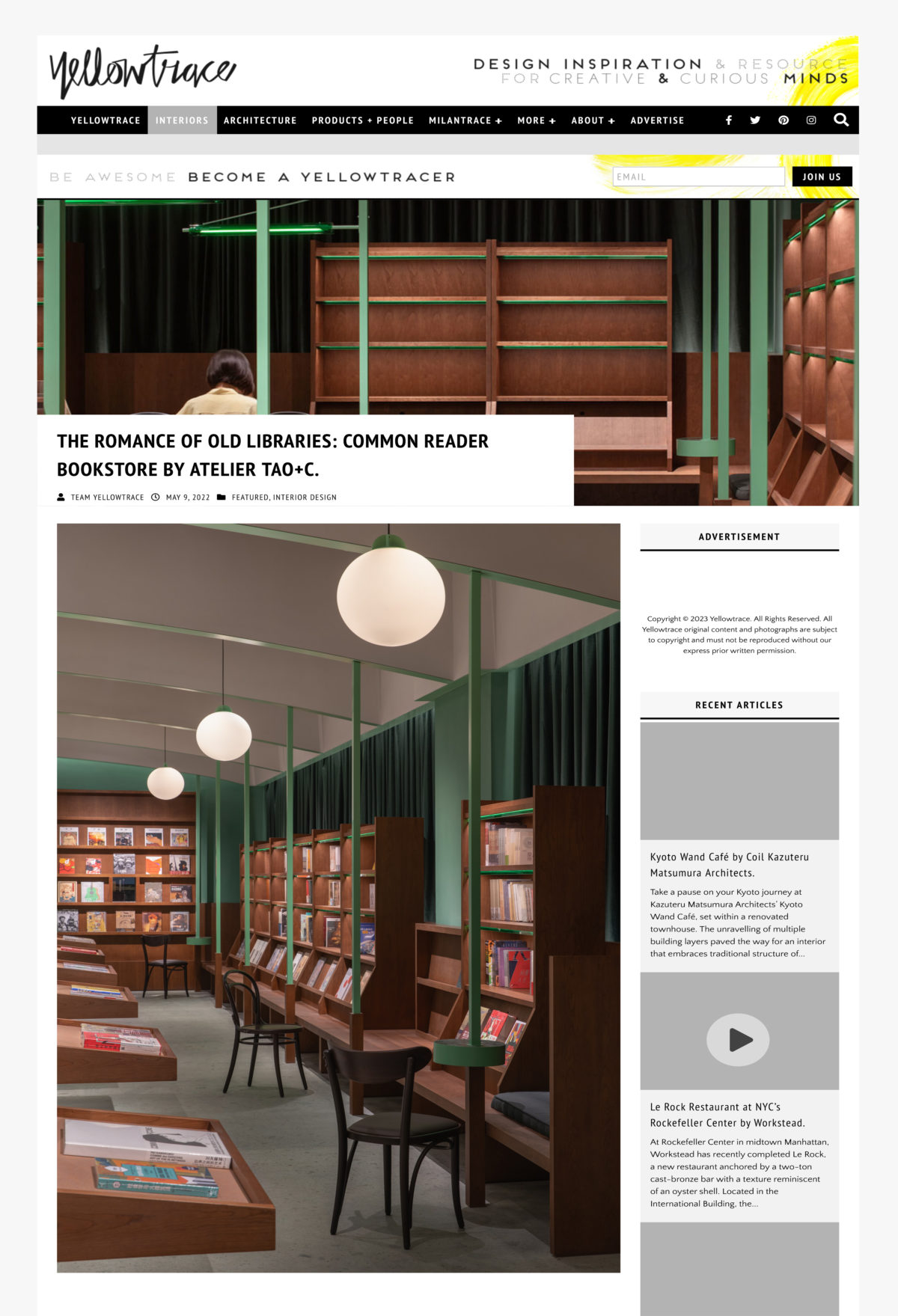 Common Reader Bookstore – Yellowtrace